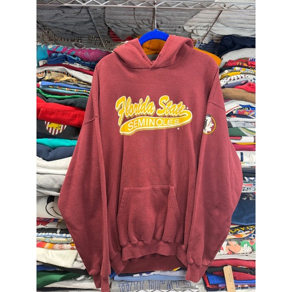 Port Company Other - Vintage Florida State Seminoles Hoodie Mens XL Maroon FSU Made in USA Sweatshirt
